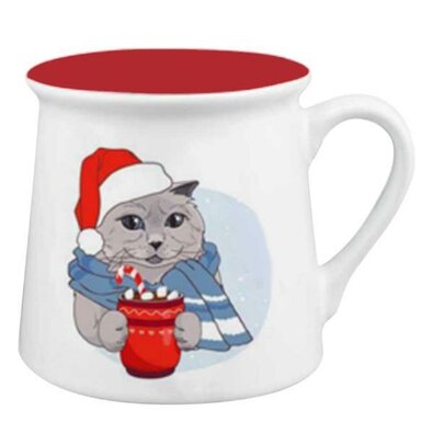 Toro Keramični lonček Xmas Cat, 290 ml