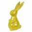 Velikonoční dekorace Žlutý zajíc, keramika, 8,3 x14,3 x 6 cm