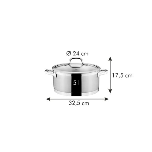 Tescoma Lábas fedővel PRESIDENT, 24 cm