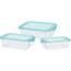 Set of glass jars with lids, 3 pcs