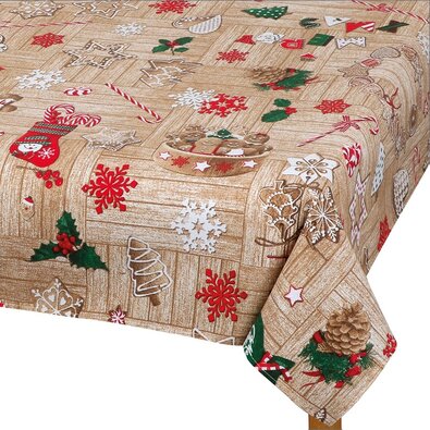 Față de masă Bellatex Turtă dulce de Crăciun, 100 x 100 cm