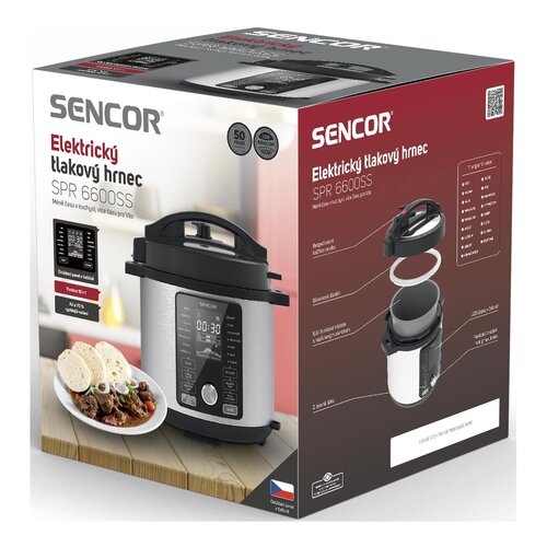 Sencor SPR 6600SS-CZE2 elektromos nyomástartóedény
