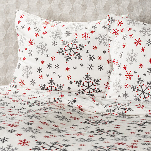 4Home Posteljnina iz mikroflanela Snowflakes, 140 x 200 cm, 70 x 90 cm