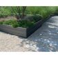 Hochbeet BASE WOODY Anthrazit, 75,6 x 25 x 75,6 cm