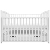 New Baby Dětská postýlka Lilly se stahovací bočnicí a šuplíkem, bílá