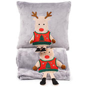 4Home Vianočný obliečka na vankúšik Xmas Reindeer, 40 x 40 cm
