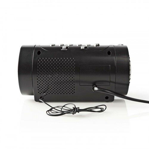 Nedis Ceas deșteptător digital cu radio șiproiecție Ecran LED de 0,9"
