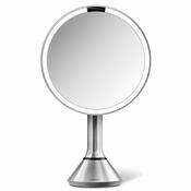 Simplehuman Kosmetické LED zrcátko Sensor Touch DUAL, zvětšení 5x, matná stříbrná