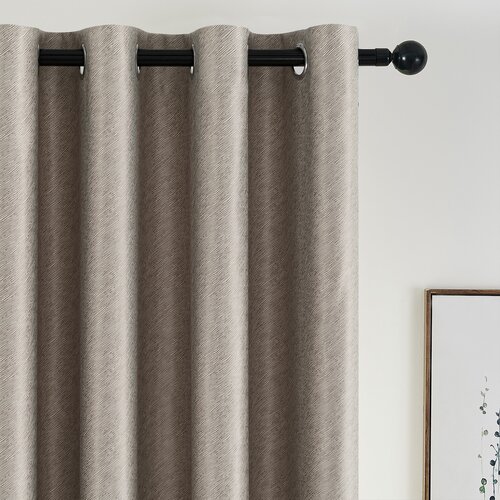 4Home Затемнювальна штора Stripe бежева, 150 x 250 см