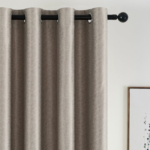 4Home Zavesa za zatemnitev Stripe beige, 150 x 250 cm