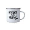 Bohemia Gifts Emaille-Tasse - Pfoten, 350 ml