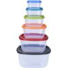 EH 6-teiliges Set aus Kunststoffschalen Rainbow