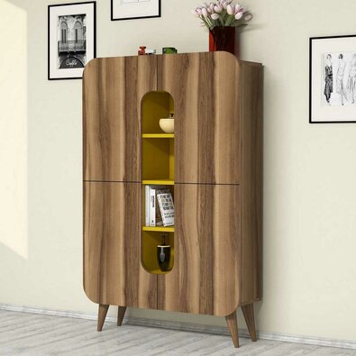 Mine Walnut and Yellow szekrény