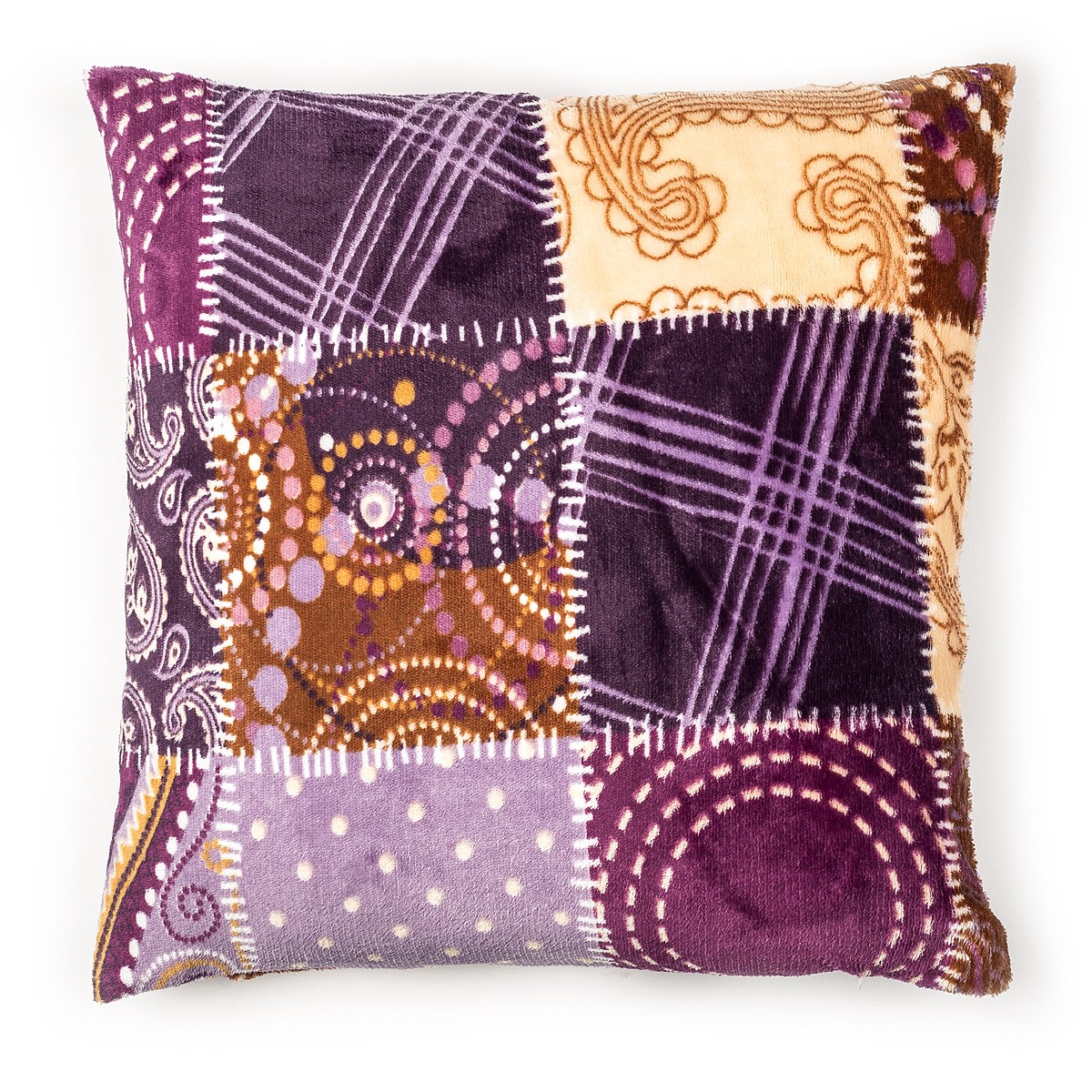 Jahu Vankúšik Mikroplyš Patchwork, 40 x 40 cm