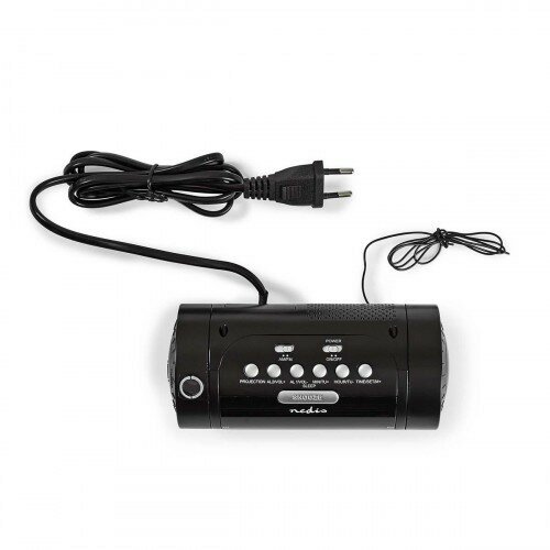 Nedis Ceas deșteptător digital cu radio șiproiecție Ecran LED de 0,9"
