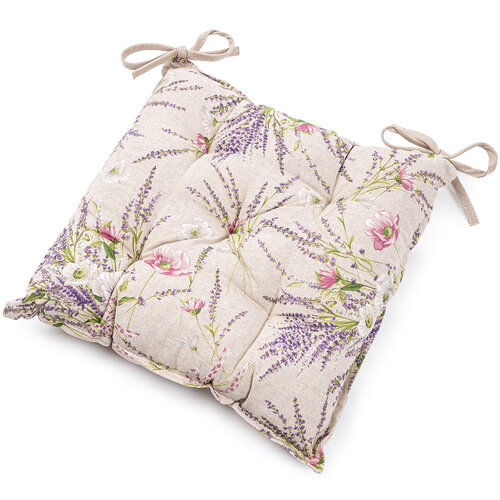 Sedežna blazina za stol Levandule, 40 x 40 cm