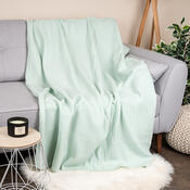 Pătură fleece aqua, 130 x 160 cm