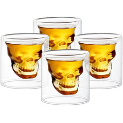 4Home Set pahare shot Skull Hot&Cool 20 ml, 4 buc.