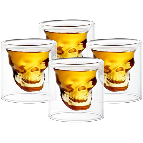 4Home Schnapsgläser Skull Hot&Cool 20 ml, 4 Stück