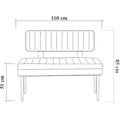 Lavica Vina Dark Blue and Atlanitc Pine