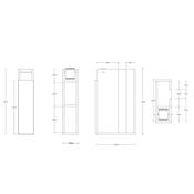 Badezimmerschrank Paper White