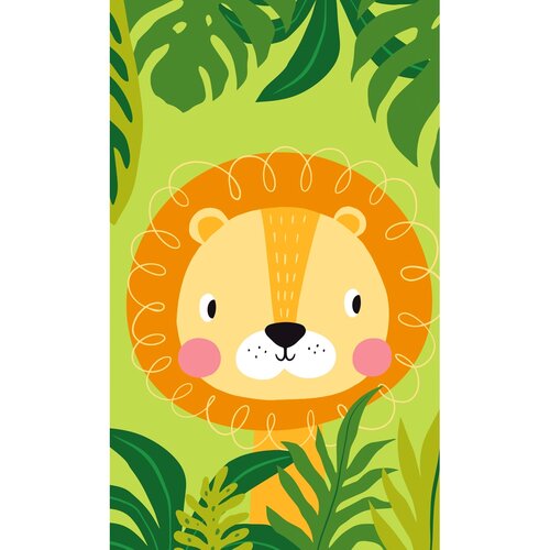 Detský uterák Lev v džungli, 30 x 50 cm