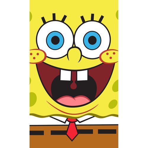 Dětský ručník Sponge Bob Face, 30 x 50 cm