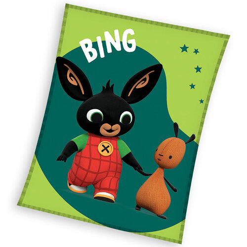 Koc dziecięcy Królik Bing i jego przyjaciel Flop, 150 x 200 cm