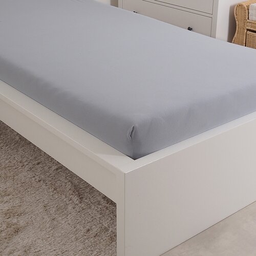 4Home Jersey prostěradlo MAKO šedá, 140–160 x 200 cm