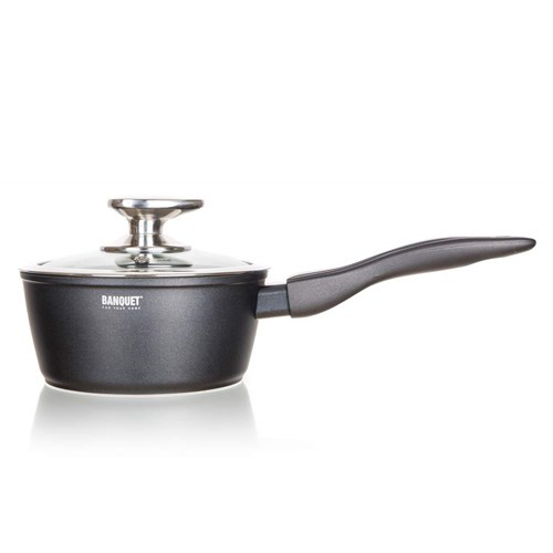 Banquet Set posode z neprijemljivo površino Diamon Matte Grey, 11 kosov