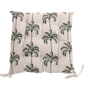 Подушка для сидіння стьобана Palmy зелений, 40 x 40 см