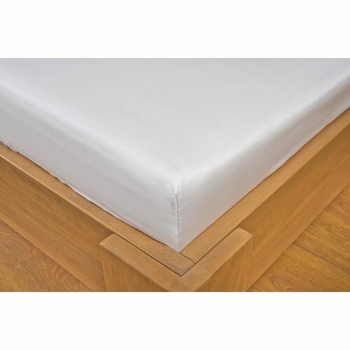 Kvalitex Satenasto rjuhe Luxury collection bela,90 x 200 cm + 22 cm