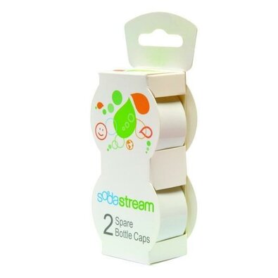 SodaStream Zapasowe nakrętki do butelekplastikowych, 2 szt., białe