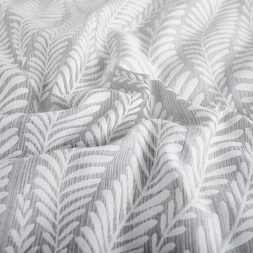 Jacquard-Bettwäsche Hawai grau, 140 x 200 cm, 70 x 90 cm