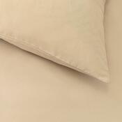 Kvalitex Satin-Bettwäsche beige, 140 × 200 cm, 70 × 90 cm