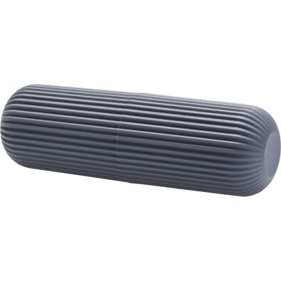 Organizator/carcasă de călătorie Stripe gri, 5 x 19 cm
