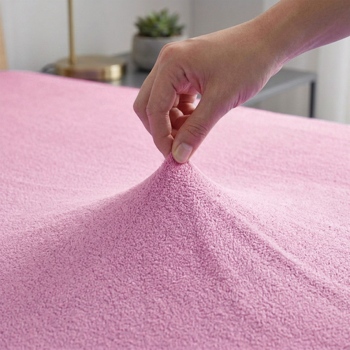 4Home Frottee-Bettlaken Ideal Rosa, 70 x 140 cm