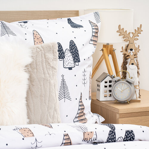 Lenjerie de pat din bumbac 4Home Frugal Winterland, 140 x 200 cm, 70 x 90 cm