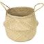 Compactor Pletený úložný košík z morskej trávy Belly, 35 x 32 cm, prírodná