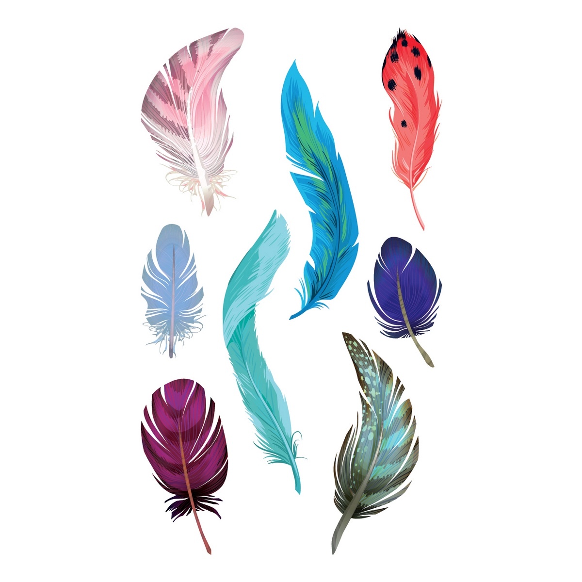 Feather 3D matricák, 8 x 14 cm akciós termékkép 1