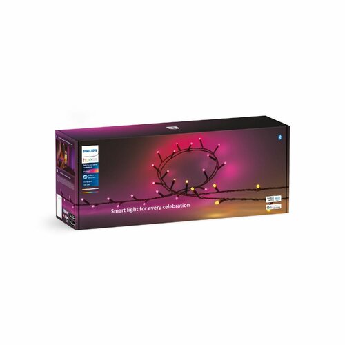 Philips Hue 8720169246867 Łańcuch świetlny LED Festavia, 2x 14 W 2000-6500 K RGB IP54, 40 m