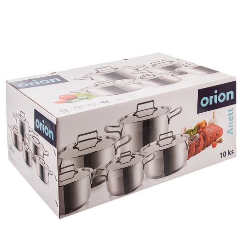 Vase din inox Orion Anett, 10 piese