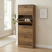 Výklopný botník se 4 přihrádkami COMPACT Elm, dekor jilm