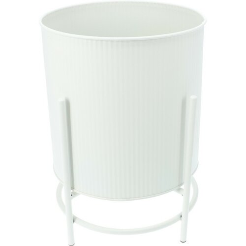 Set de suporturi metalice pentru flori Celano alb, 2 buc.