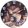 Nástěnné hodiny Coffee, pr. 34 cm, dřevo