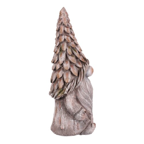 Vrtna dekoracija škrat Houba, siva, 25 x 19 x 49cm