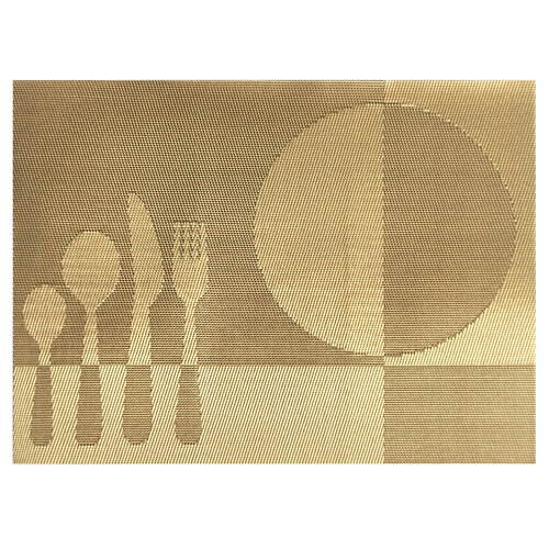 Podkładka stołowa Food ochrowy, 30 x 45 cm, zestaw 4 szt.