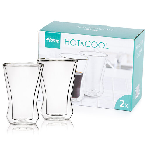 4Home termo steklenica Long drink Hot&amp;Cool 280ml, 2 kos