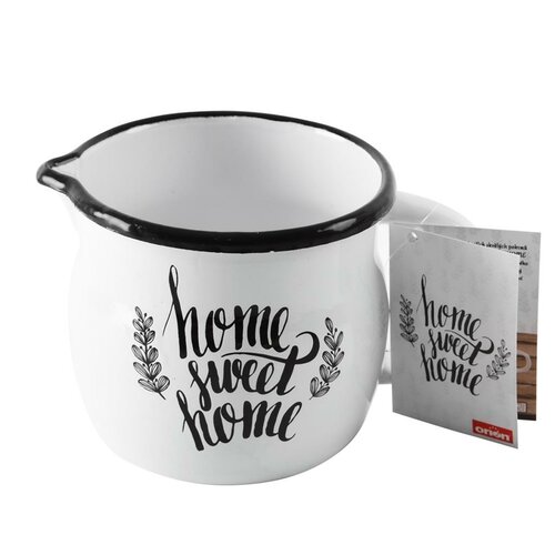 Oală smălţuită Orion Home sweet home, 800 ml