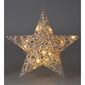Stea de Crăciun Greyse cu LED gri, 40 cm